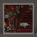 LED Wall Art - 40x40cm Christmas Pets Decor