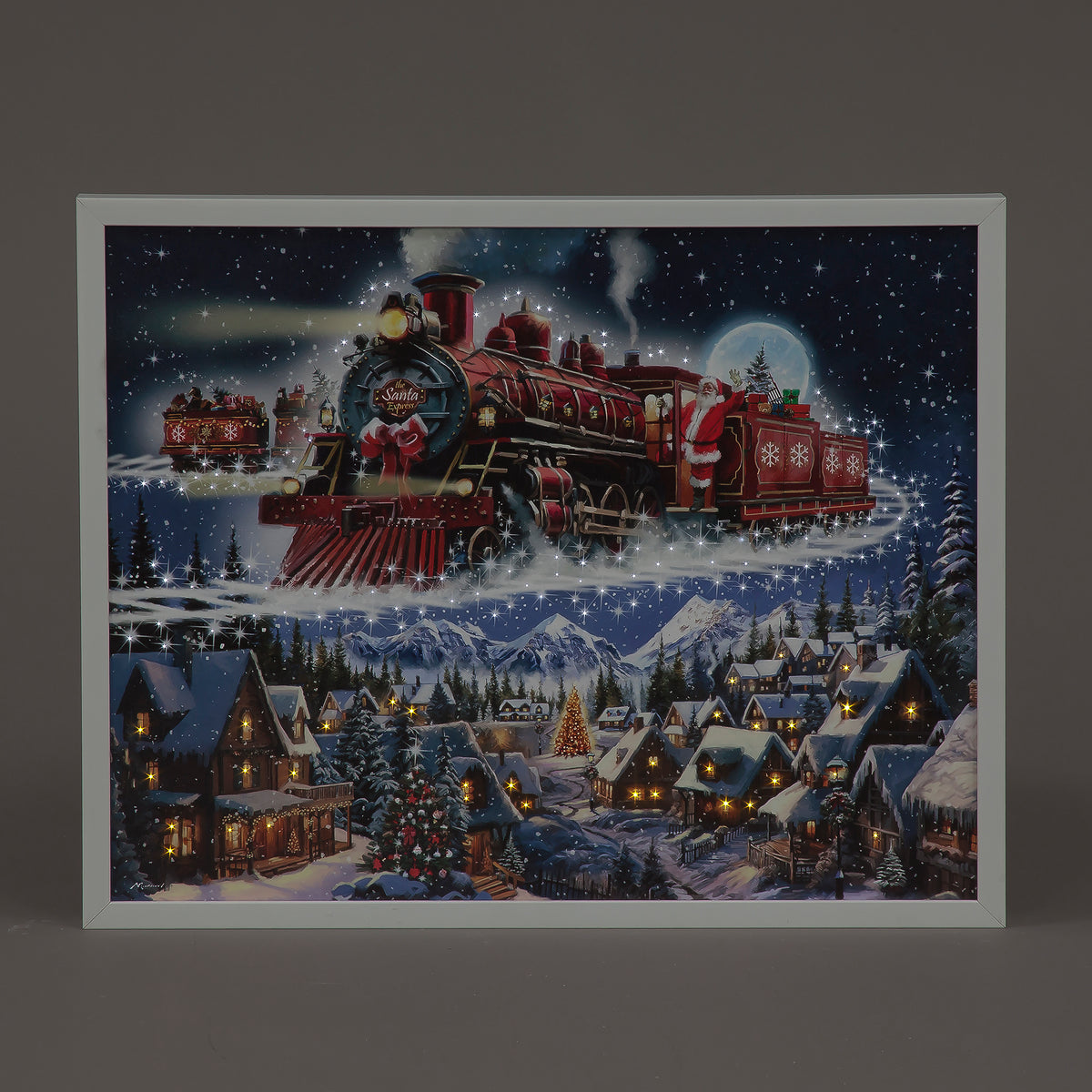 LED Wall Art - Santa Express 50x40cm