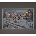 LED Wall Art: Snow Family Design - 40x60cm