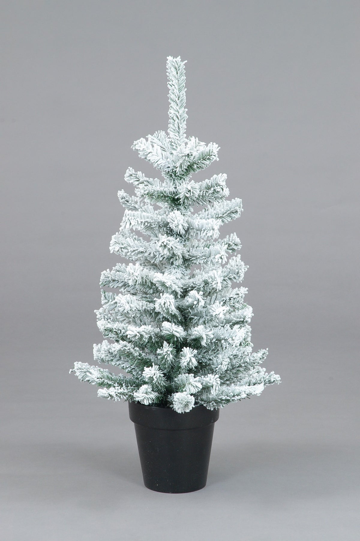 90cm Flocked Christmas Tree in Decorative Pot