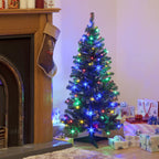 Pre-lit Deluxe Green Christmas Tree with Multi-Coloured Lights