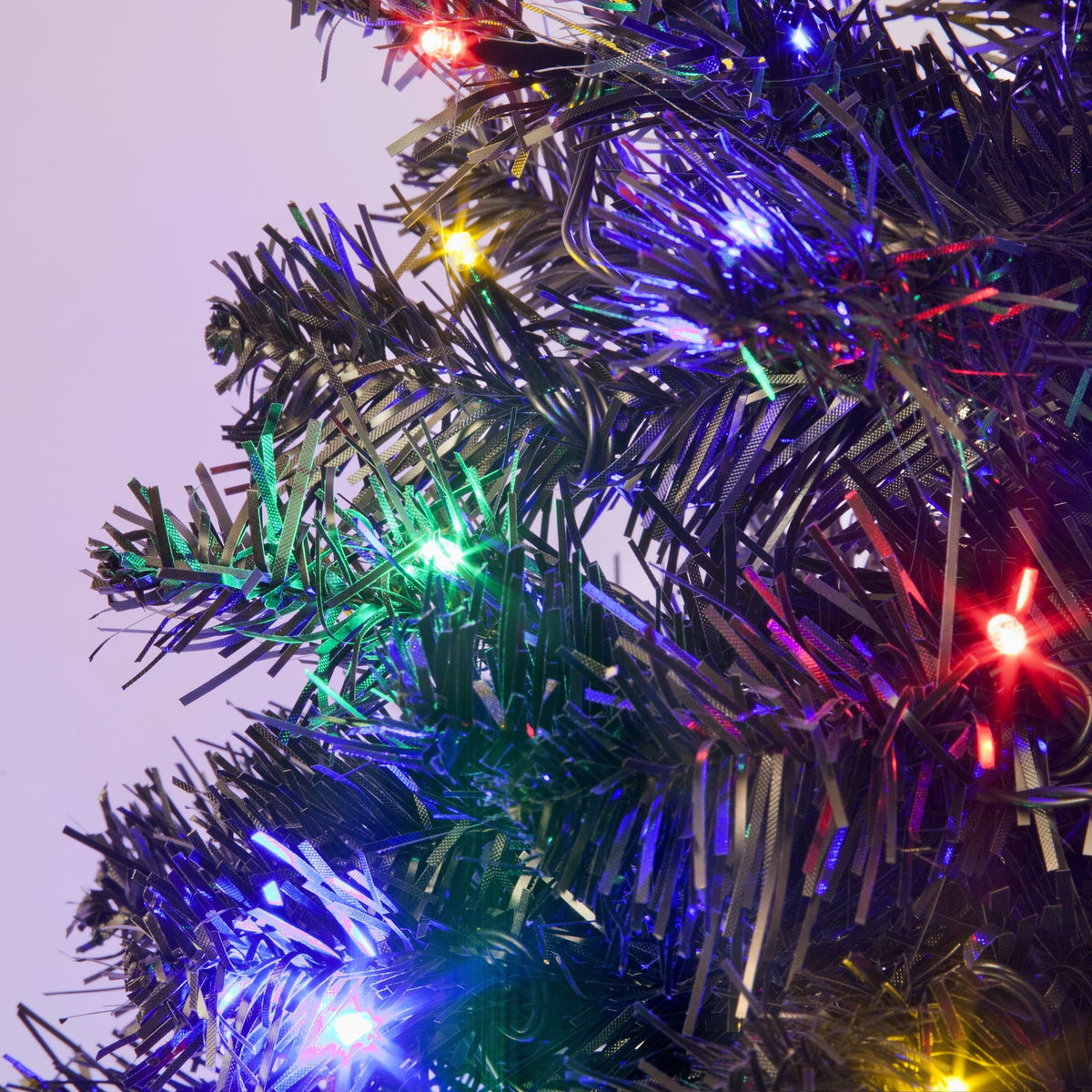 Pre-lit Deluxe Green Christmas Tree with Multi-Coloured Lights