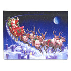 Fibre Optic Santa's Sleigh Canvas by Richard Macneil 40cm x 30cm