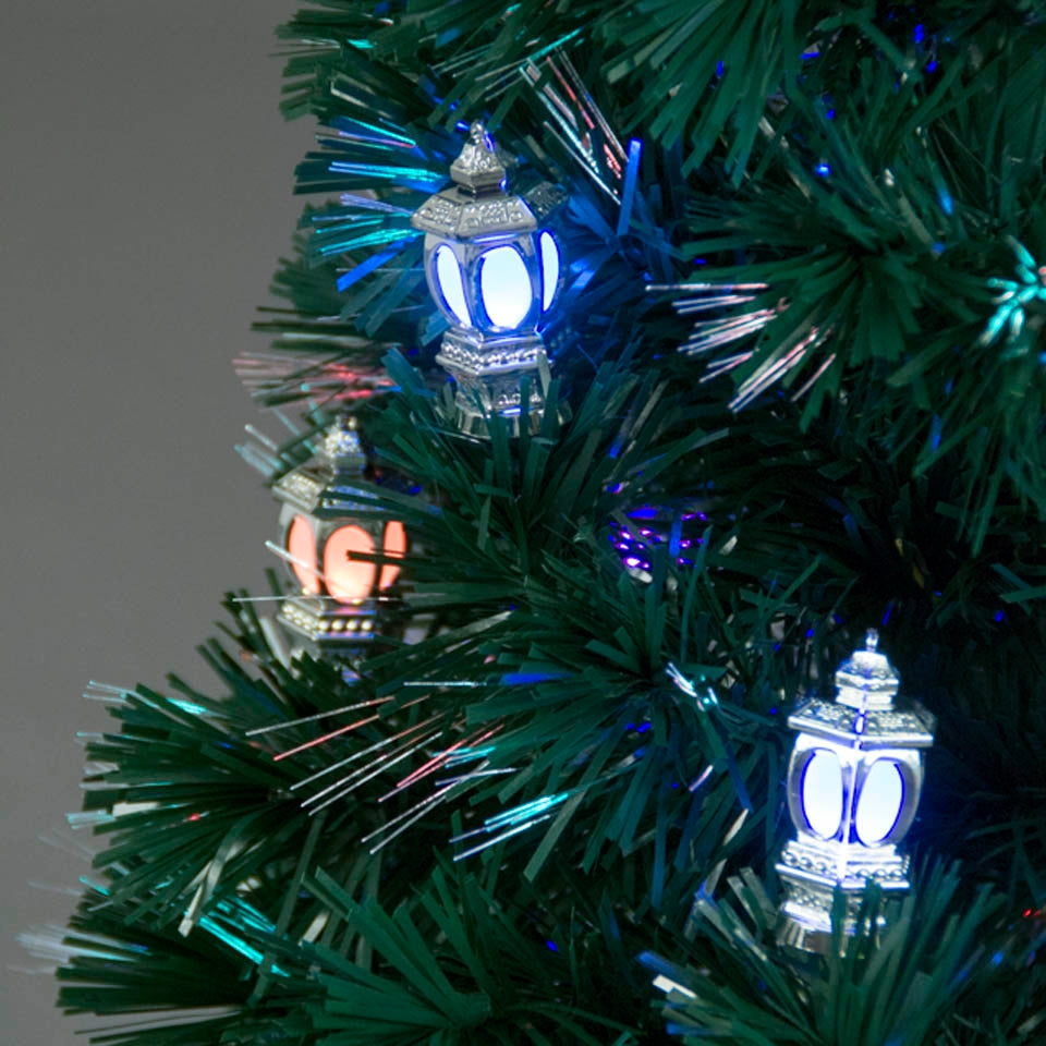 Victoriana Colour Changing Lantern Fibre Optic Christmas Tree