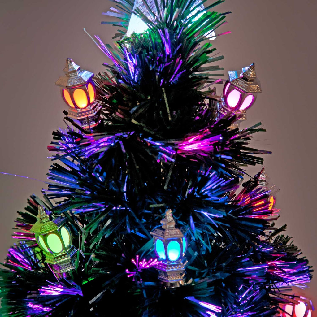 Victoriana Colour Changing Lantern Fibre Optic Christmas Tree