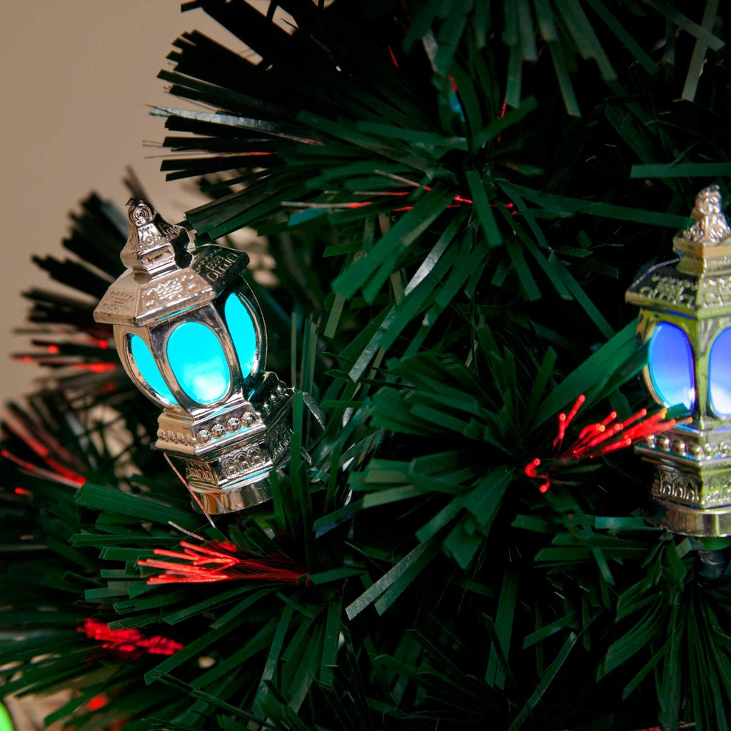 Victoriana Colour Changing Lantern Fibre Optic Christmas Tree