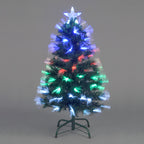 Snowburst Fibre-Optic Christmas Tree with Multi-Coloured LEDs