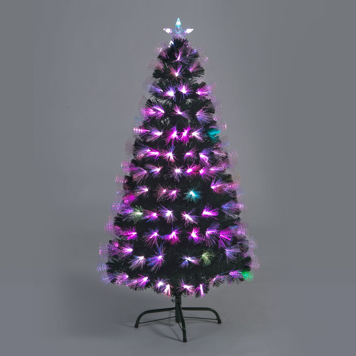 Colour Burst Multi Colour Fibre-Optic Christmas Tree