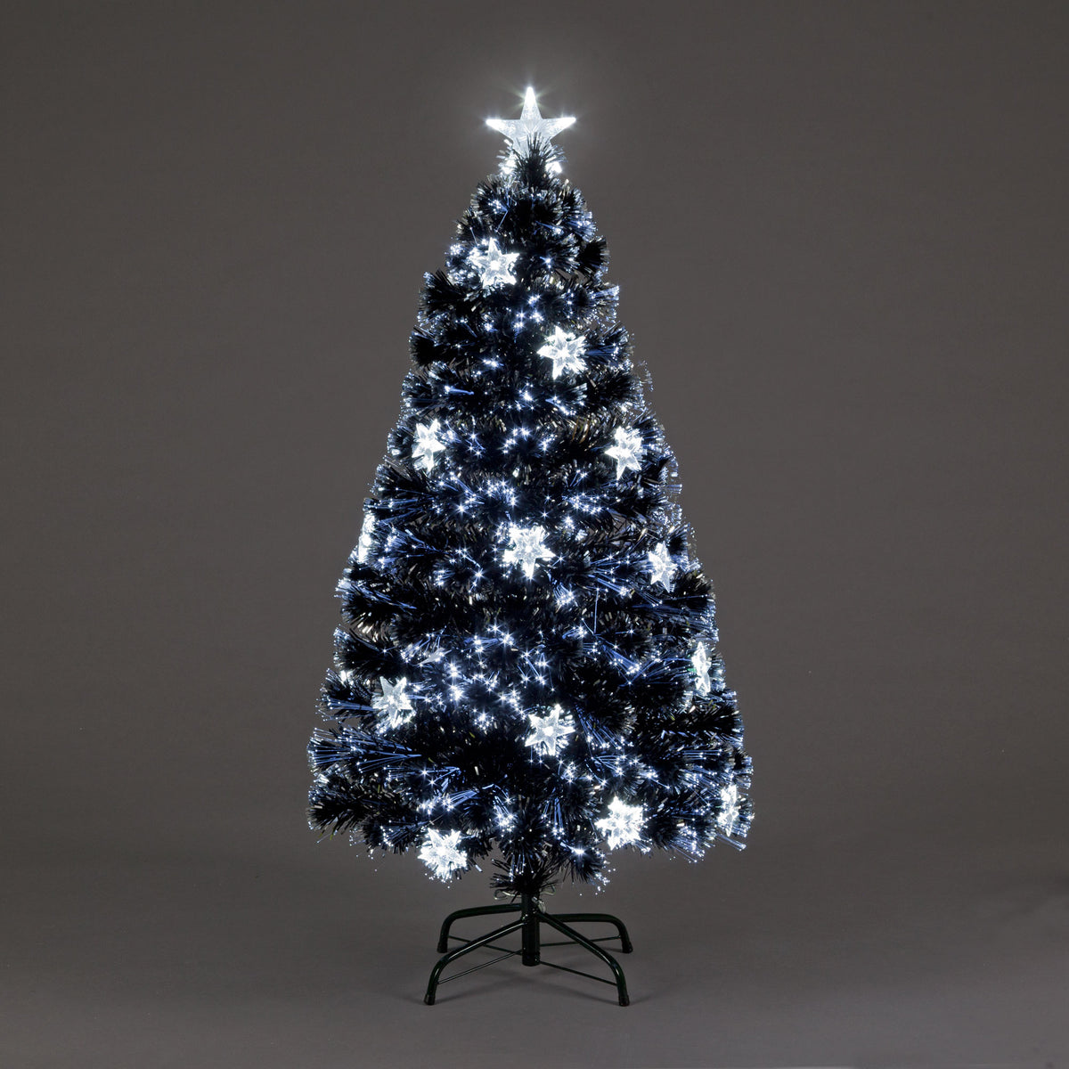 Fibre Optic Night Star with Star LED's Christmas Tree