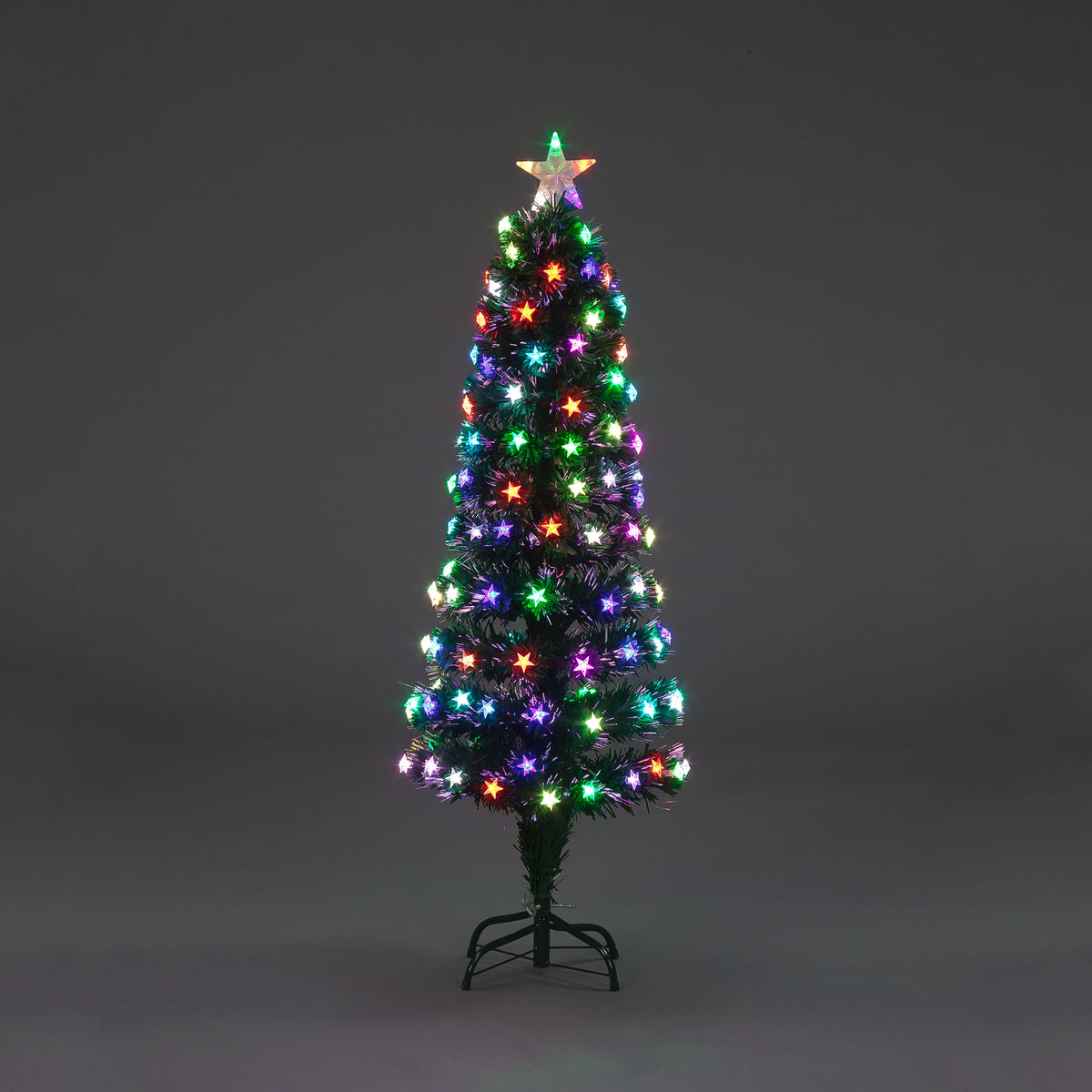 150cm Epsilon Star Tree with Multi-Colored LED Lights