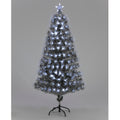 Fibre Optic 120cm Silver Tree w/120 Tips Christmas Trees