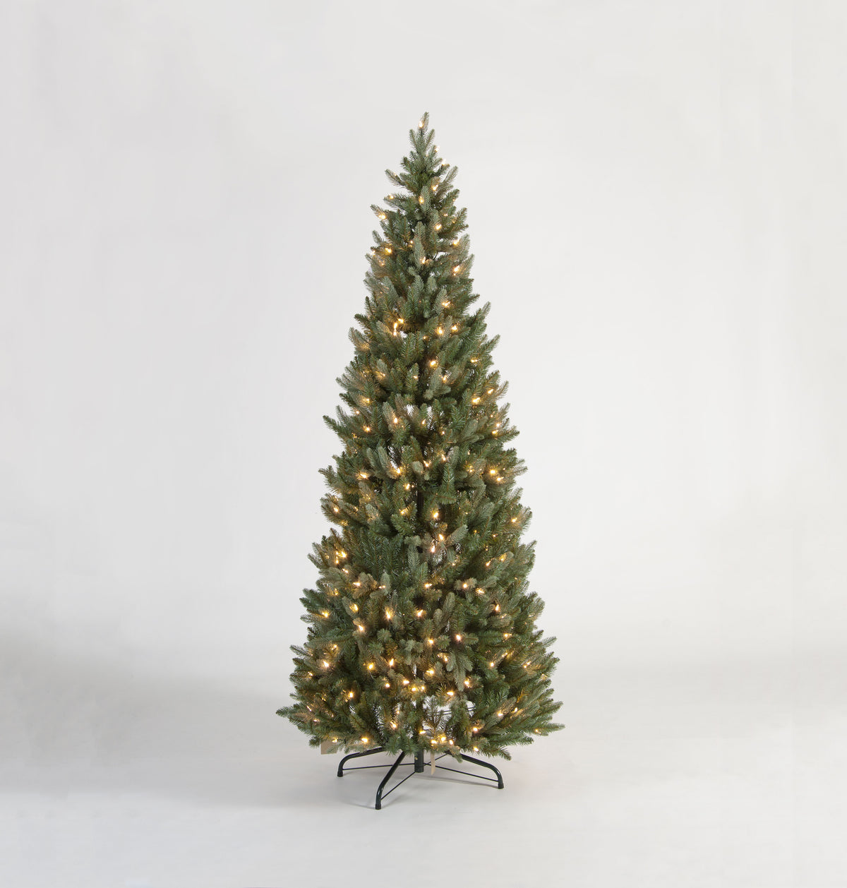 Hazen Blue & Green Luxury Pre-Lit Premium PE Hinged Christmas Tree