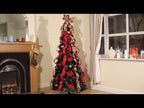 Prelit Holly Pop Up Tree with Warm White LEDs