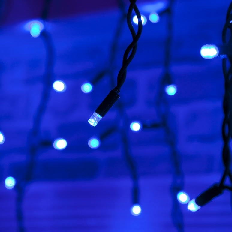 100 Static Connectable Outdoor & Indoor LED Christmas Icicle Lights