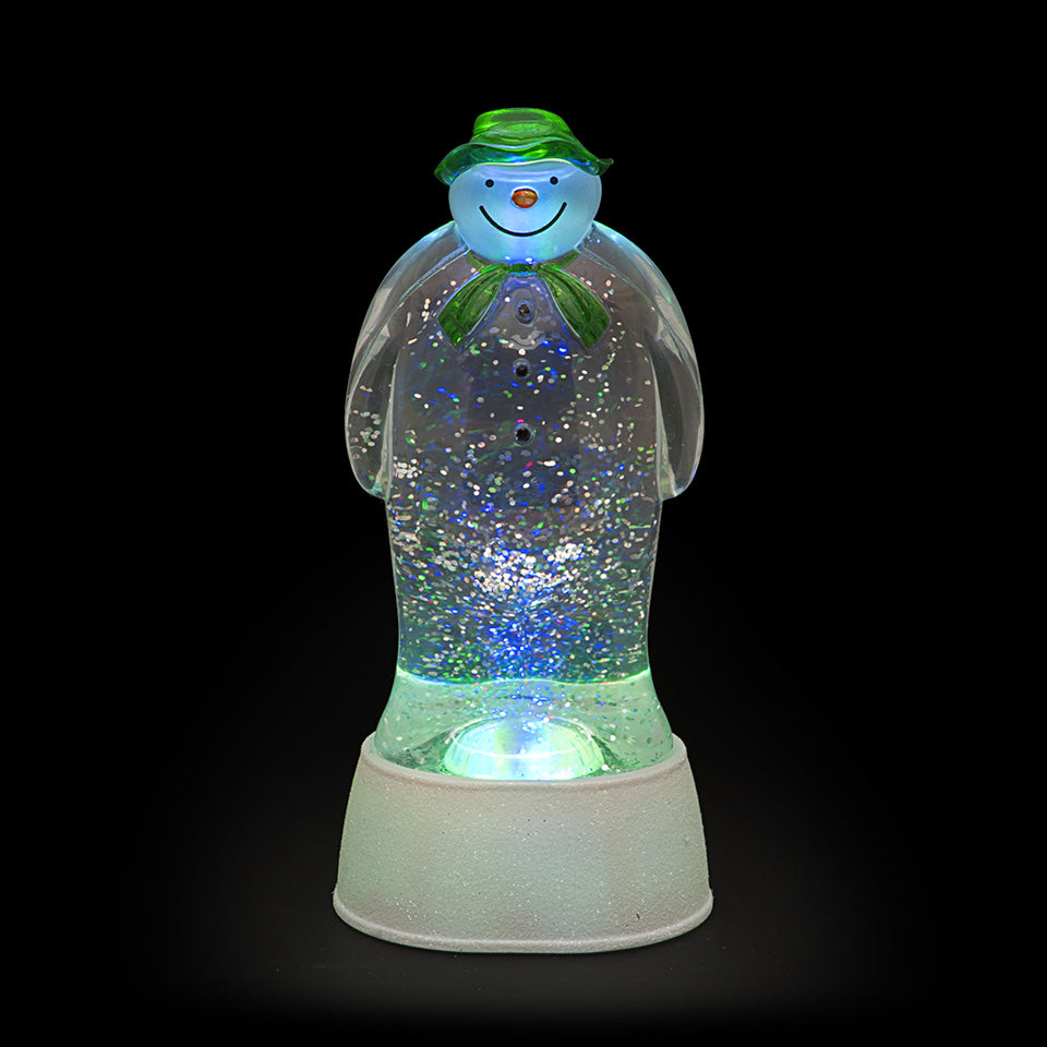 22.5cm The Snowman Waterfilled LED Christmas Decoration