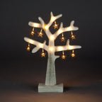 Battery Operated Stressed Effect Wooden Christmas Tree with Lit Stars