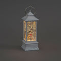 31cm Water Lantern Featuring Snowman With Warm White LEDS