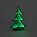 30cm Standing Infinity Tree w/LEDs & Wooden Base Indoor Christmas Decoration