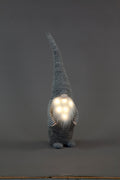 73cm LED Plush Grey Santa - Festive Plush Decor