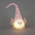 Battery Operated 49cm LED Plush Pale Pink Owl
