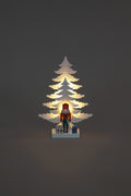 Battery Operated 25cm Nutcracker Festive Scene