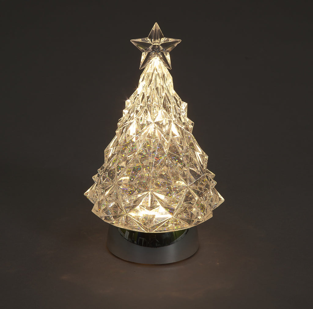 Battery Operated 23cm LED Christmas Tree With Water Colour Change