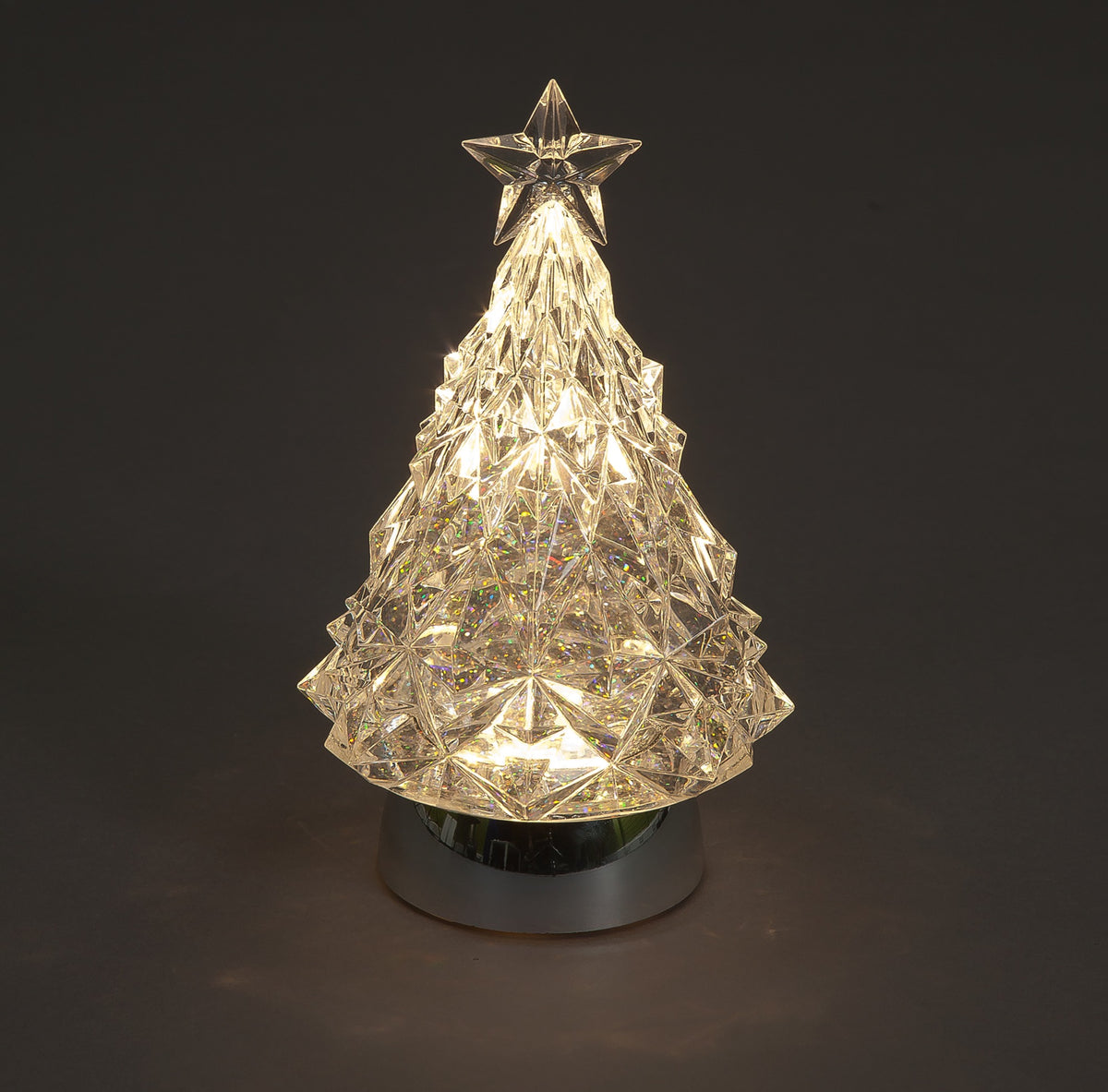 Battery Operated 23cm LED Christmas Tree With Water Colour Change