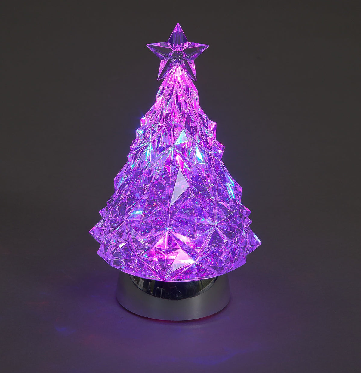 Battery Operated 23cm LED Christmas Tree With Water Colour Change