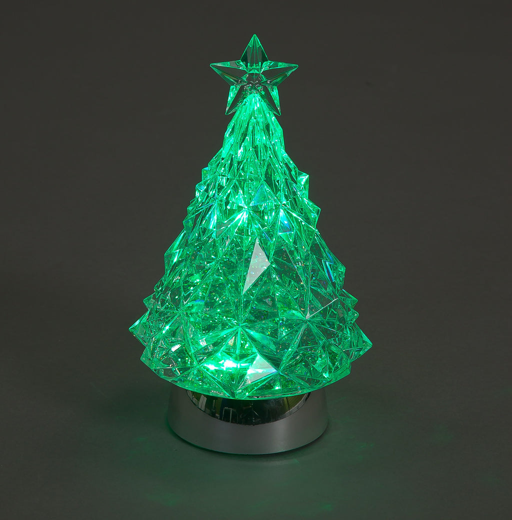 Battery Operated 23cm LED Christmas Tree With Water Colour Change
