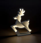 Infinity Ice White Leaping Reindeer