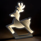 Infinity Ice White Leaping Reindeer
