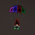 Multi Coloured Infinity Hanging Parachute Gnome