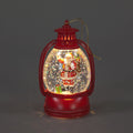 Illuminated Battery Operated Santa Scene Hanging Water Lantern (12cm)