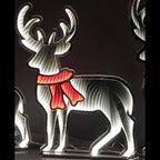 Infinity Standing Reindeer with Red Scarf Christmas Decoration