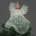 Battery Operated 49cm White Angel Tree Topper