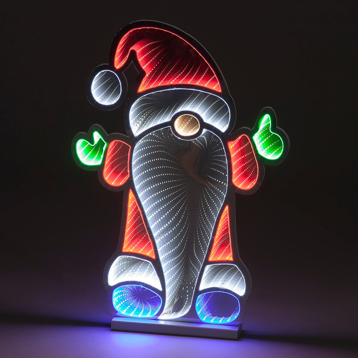 60cm Infinity Santa Decoration with Metal Base