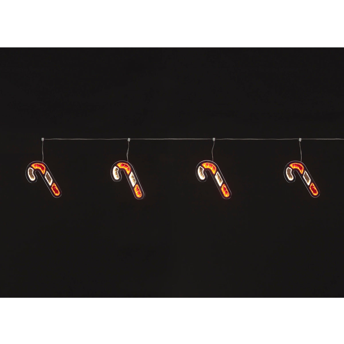 175cm Infinity Garland w/6 Candy Canes Christmas Garland