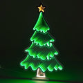 90cm Infinity Standing Tree w/ Star and Metal Base Outdoor Christmas Decoration