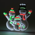 65cm Infinity Standing Snowman with Metal Base