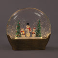 19cm Water Dome with Snowmen & Trees