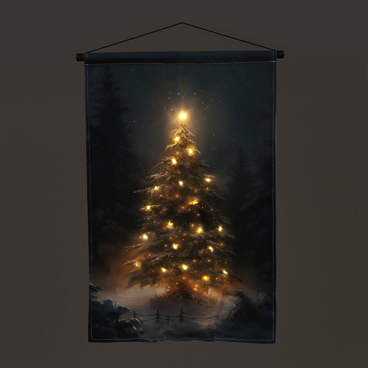 Battery Operated 40x60cm LED Tapestry Tree in Forest Christmas Decoration