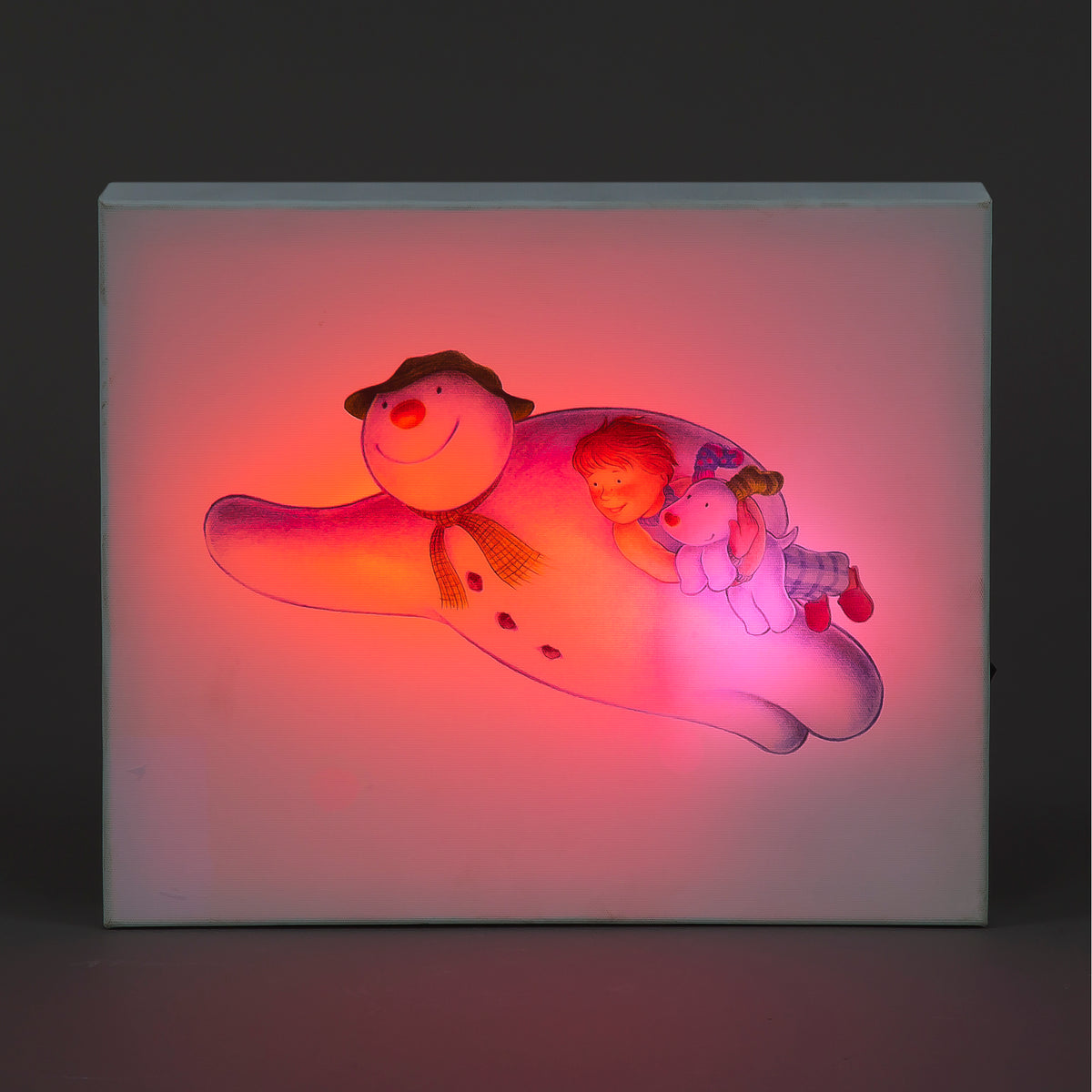 25x30cm Color-Changing LED Snowman & Snowdog Decor