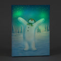 Battery Operated 30x40cm Colour Change LED Snowman in the Snow Christmas Decoration