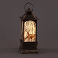 Battery Operated 22cm Water Lantern w/ Deers & Trees Christmas Decoration