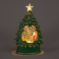 26cm LED Water Tree Featuring Santa