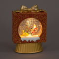22cm LED Water Present with Santa - Holiday Gift