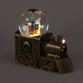 19cm LED Water Train with Rotating Snowman