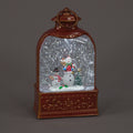 23cm Water Lantern with Snowmen and Indoor Warm LED