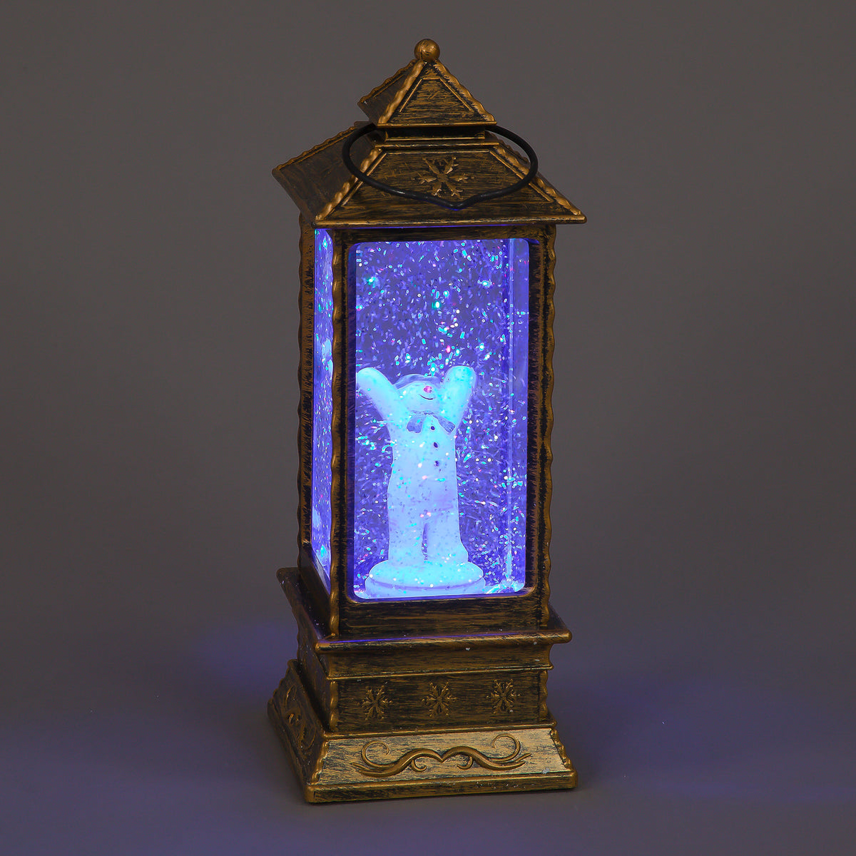 29cm RGB LED Snowman Water Lantern