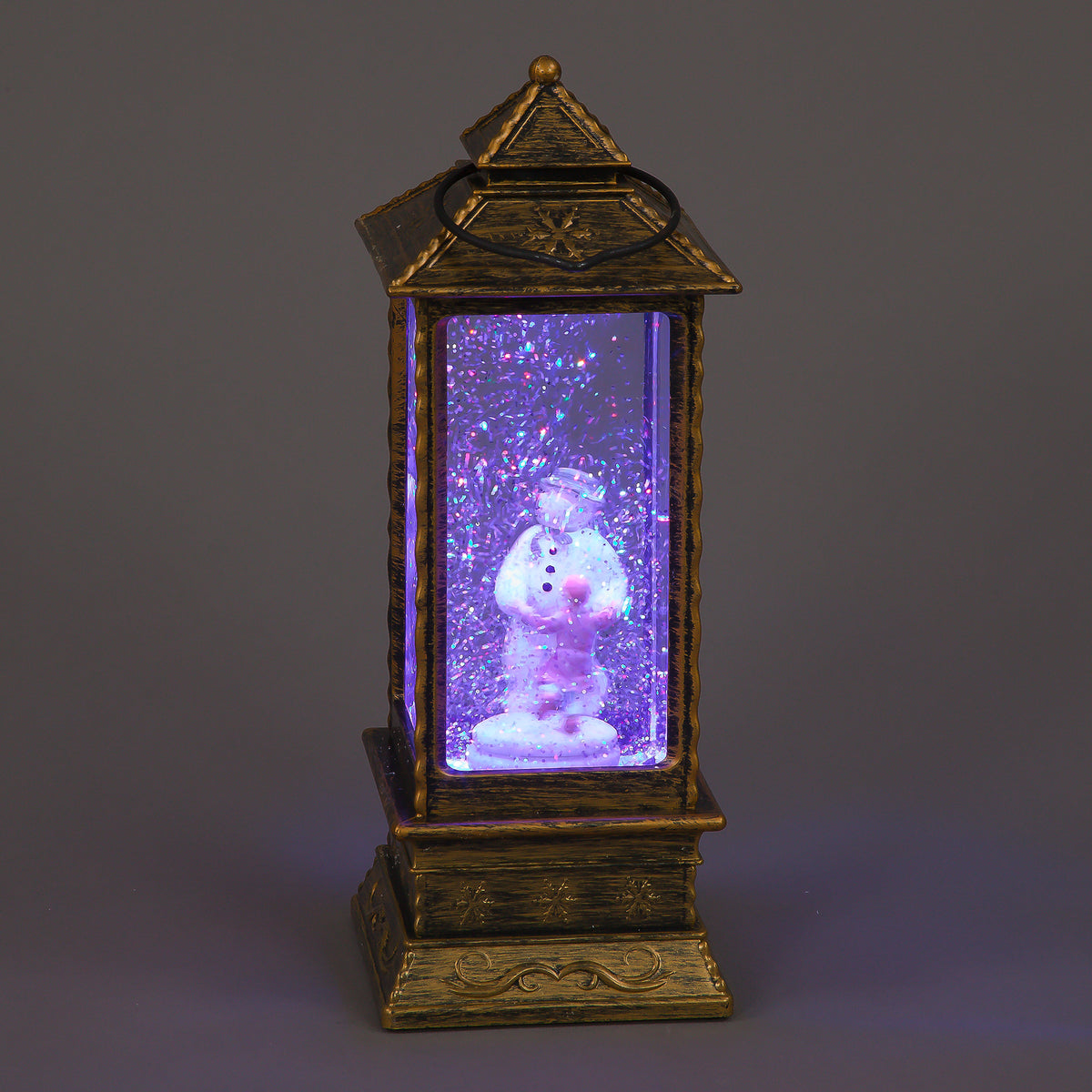 29cm RGB LED Snowman & James Water Lantern